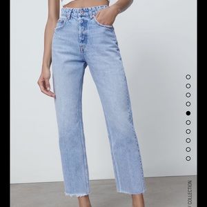 Zara Hi Rise Straight Jean